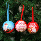 Christmas Tree Ornament Durable Santa & Reindeer Ribbon Hanger
