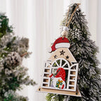 Christmas Tree Ornament Handcrafted Wood Santa