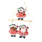 Christmas Tree Ornament Handmade Snowman Durable Fabric Hanging Loop