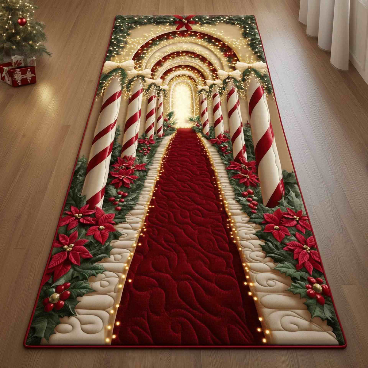 Christmas Tree Skirt Decorative Rug Multiple Sizes
