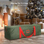 Christmas Tree Storage Bag Waterproof 1680D Fits 7.5 Ft