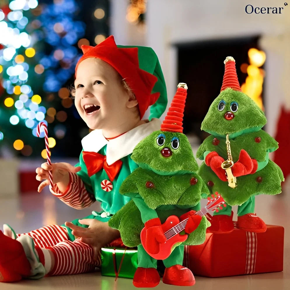 Christmas Tree Toy Singing & Dancing Plush Battery Operated