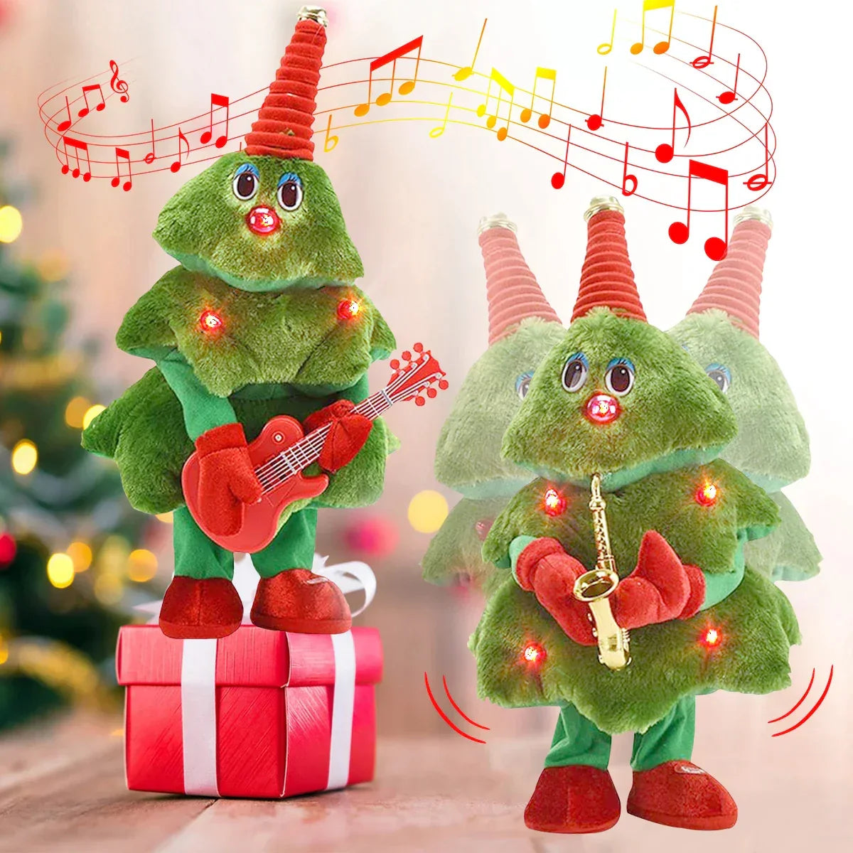 Christmas Tree Toy Singing & Dancing Plush Battery Operated