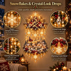 Christmas Tree Wall Hanging Warm White LED Lights