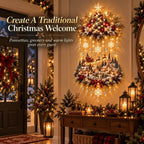 Christmas Tree Wall Hanging Warm White LED Lights