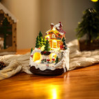 Christmas Village Decoration LED-Lit Polyresin Tabletop