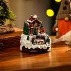 Christmas Village Decoration LED-Lit Polyresin Tabletop