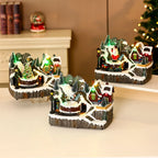 Christmas Village Diorama Embedded LED Lights Tabletop Centerpiece