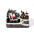 Christmas Village Diorama Embedded LED Lights Tabletop Centerpiece