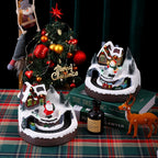 Christmas Village Figurine LED-Lit Tabletop Decor