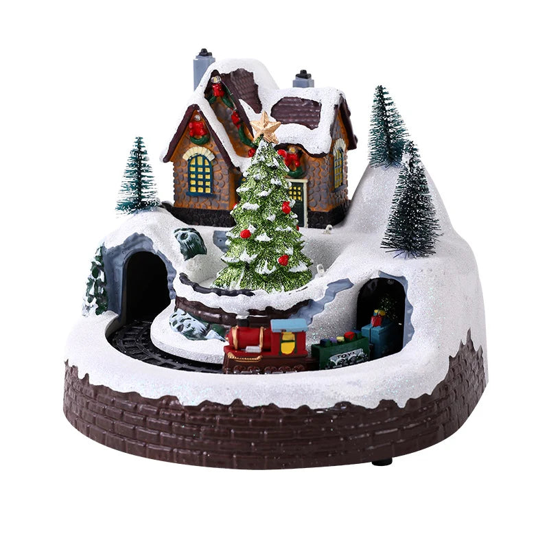 Christmas Village Figurine LED-Lit Tabletop Decor