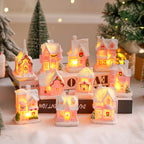 Christmas Village House LED-Lit Frosted Ceramic Tabletop