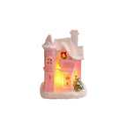 Christmas Village House LED-Lit Frosted Ceramic Tabletop