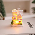 Christmas Village House LED-Lit Frosted Ceramic Tabletop
