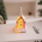 Christmas Village House LED-Lit Frosted Ceramic Tabletop