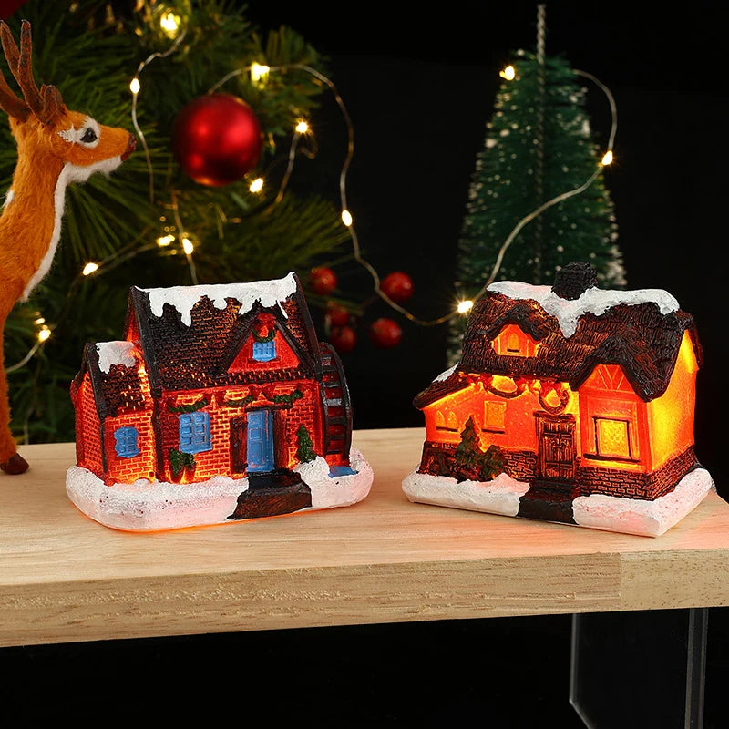 Christmas Village House LED-Lit Tabletop Centerpiece