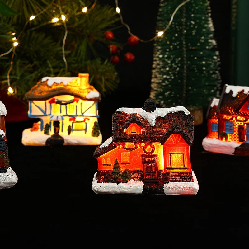 Christmas Village House LED-Lit Tabletop Centerpiece