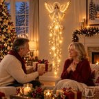 Christmas Wall Light Angel Starfall Warm Golden-White Glow