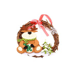 Christmas Wreath Felt Snowman Natural Twig Indoor Outdoor