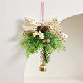 Christmas Wreath Realistic Pine Cones & Berries Weather-Resistant