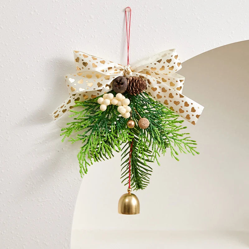 Christmas Wreath Realistic Pine Cones & Berries Weather-Resistant
