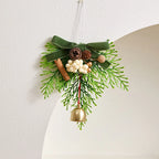 Christmas Wreath Realistic Pine Cones & Berries Weather-Resistant