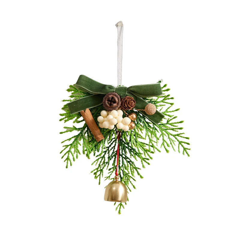 Christmas Wreath Realistic Pine Cones & Berries Weather-Resistant