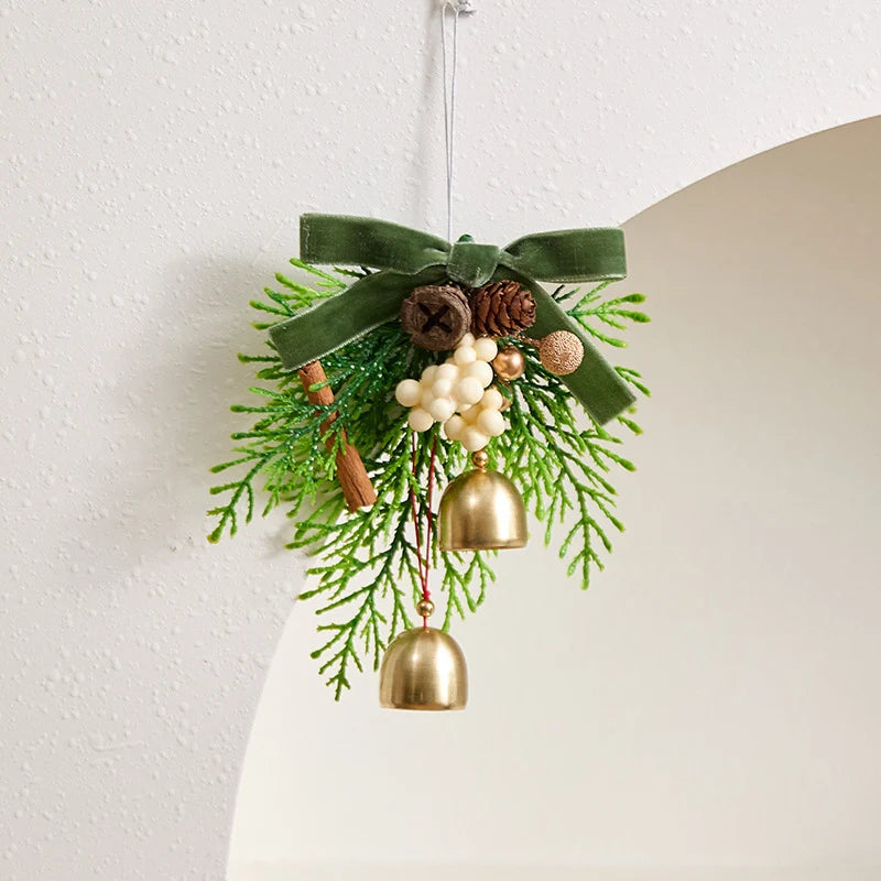 Christmas Wreath Realistic Pine Cones & Berries Weather-Resistant