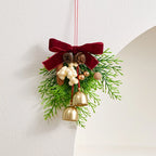 Christmas Wreath Realistic Pine Cones & Berries Weather-Resistant