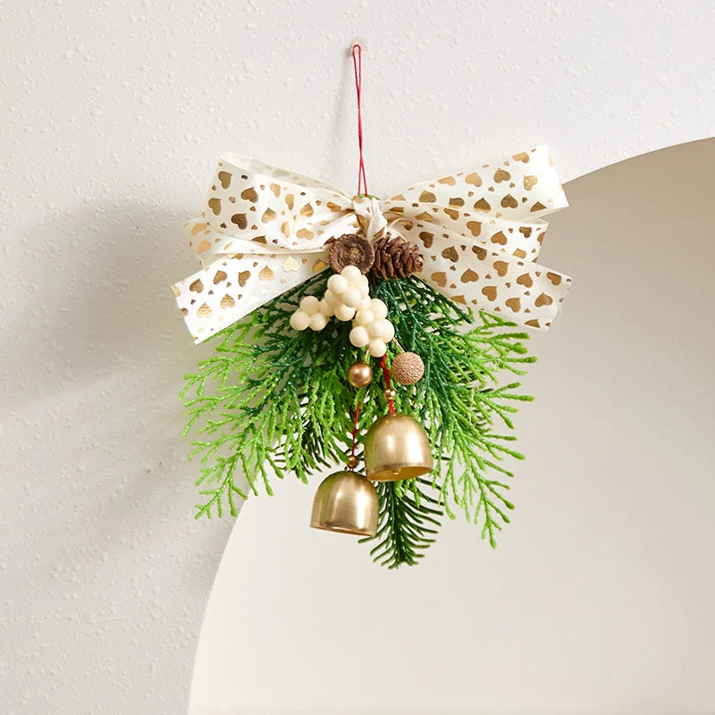 Christmas Wreath Realistic Pine Cones & Berries Weather-Resistant