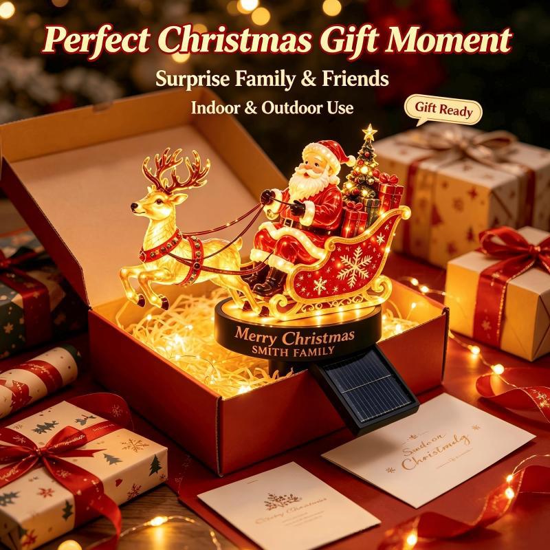 Christmas Yard Decoration Solar-Powered LED & Weather-Resistant