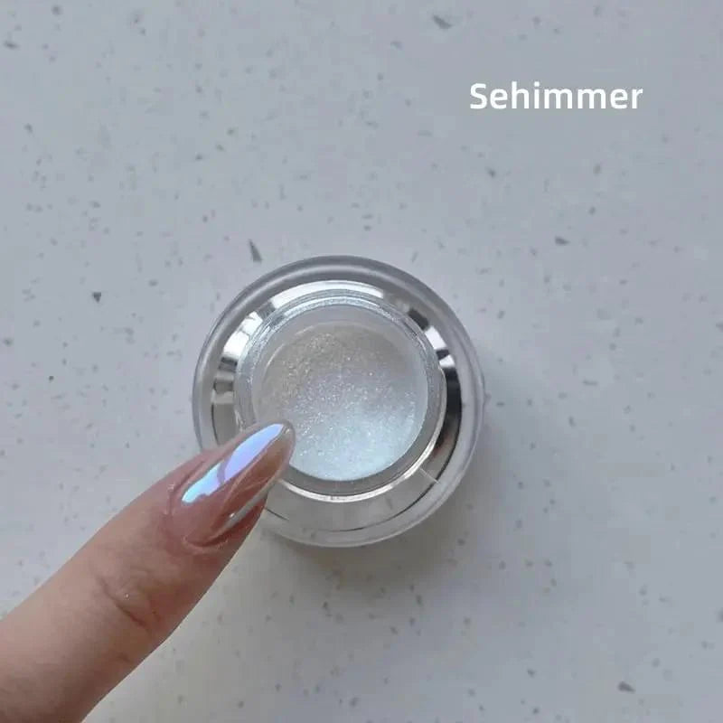 Chrome Nail Powder Mirror Shine & Skin-Friendly Set of 2