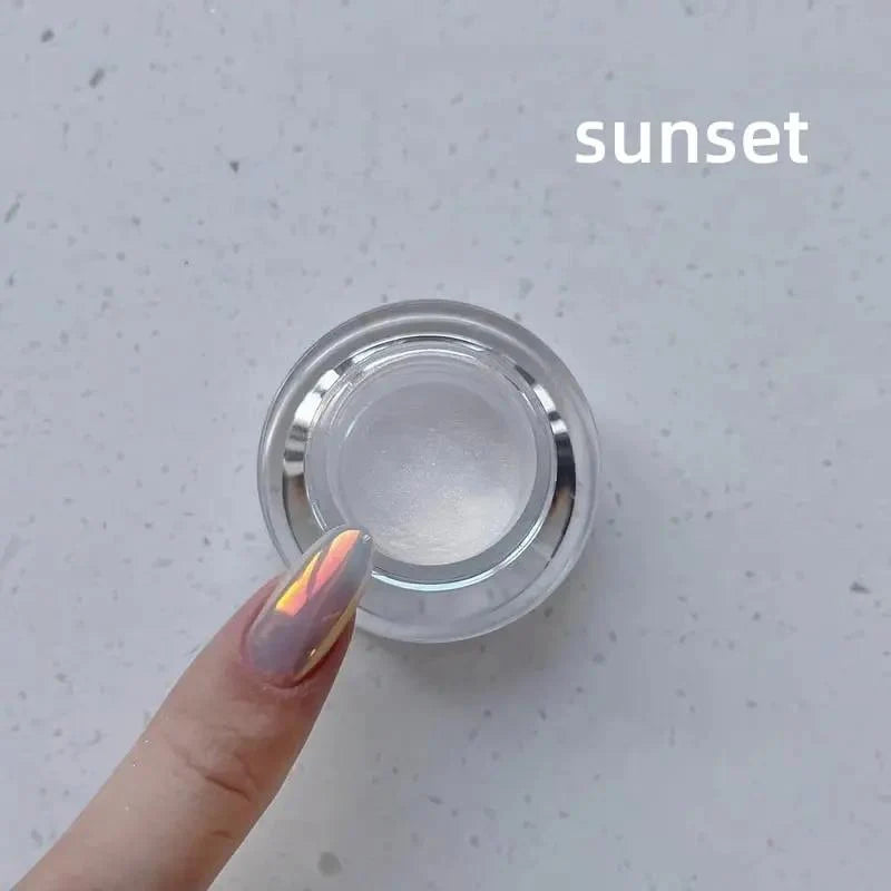 Chrome Nail Powder Mirror Shine & Skin-Friendly Set of 2