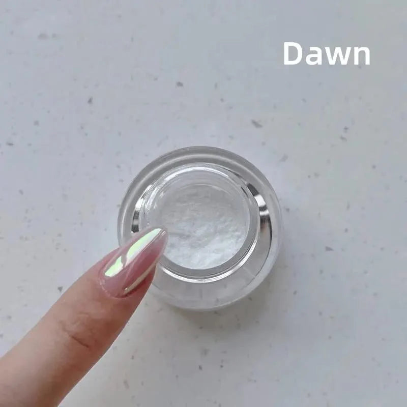 Chrome Nail Powder Mirror Shine & Skin-Friendly Set of 2