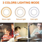 Clamp Desk Lamp 360° Gooseneck Flicker-Free & USB Powered