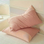 Classic Gingham Soft Microfiber Pillowcase (Queen 19x29 in)