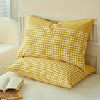 Classic Gingham Soft Microfiber Pillowcase (Queen 19x29 in)