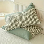 Classic Gingham Soft Microfiber Pillowcase (Queen 19x29 in)