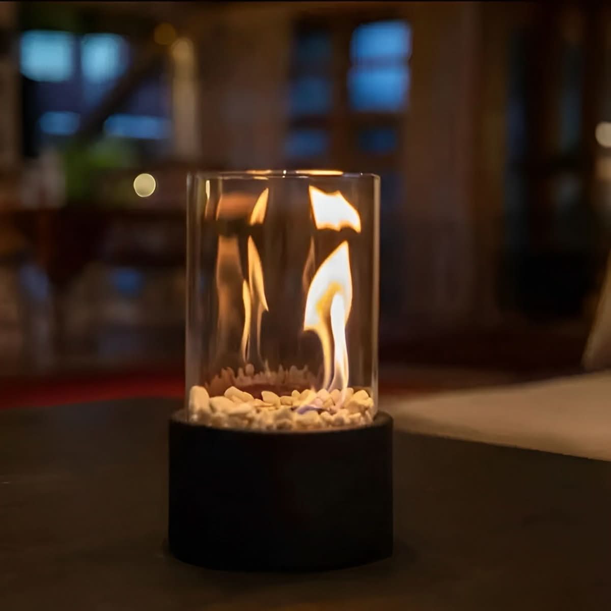 Clean-Burning Portable Glass Tabletop Fire Bowl