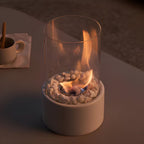 Clean-Burning Portable Glass Tabletop Fire Bowl