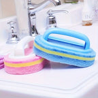 Cleaning Sponge Two-Layer Scrub Multi-Surface Ergonomic Handle