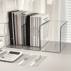 Clear U-Shaped Acrylic Bookend Stand
