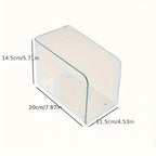 Clear U-Shaped Acrylic Bookend Stand