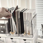 Clear U-Shaped Acrylic Bookend Stand