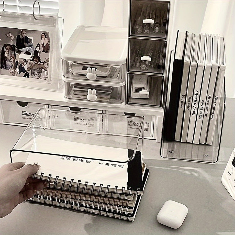 Clear U-Shaped Acrylic Bookend Stand