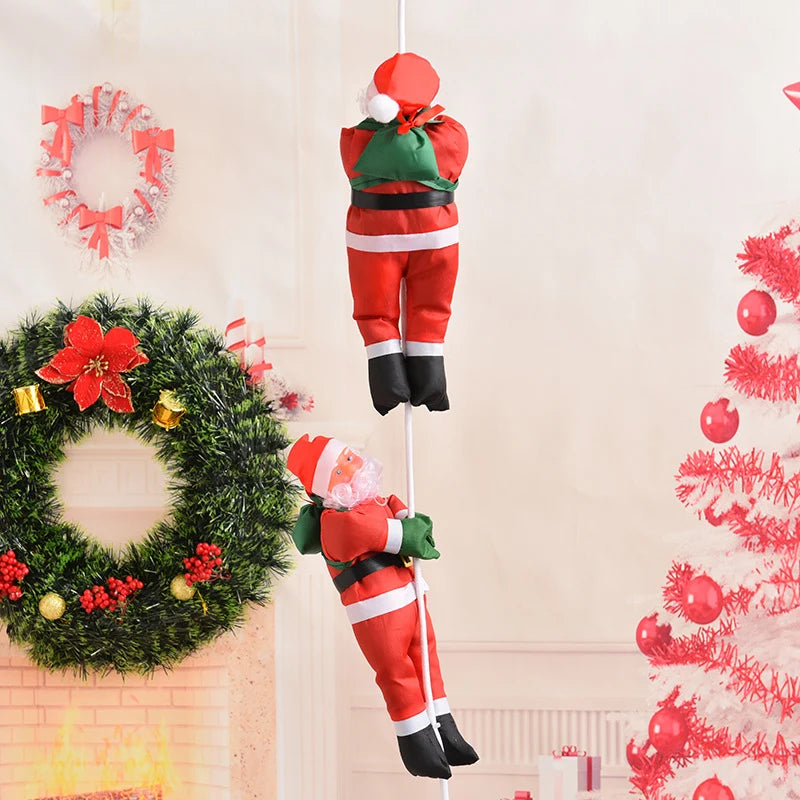 Climbing Santa Decoration 12 Inch Indoor & Outdoor