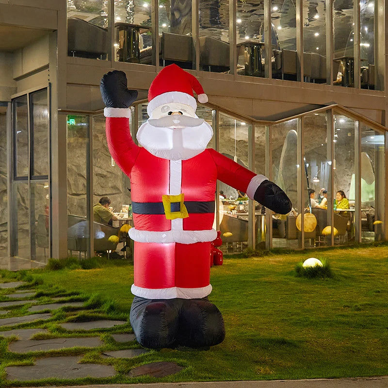 Climbing Santa Figure LED Lights Indoor Outdoor
