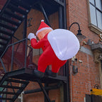 Climbing Santa Figure LED Lights Indoor Outdoor