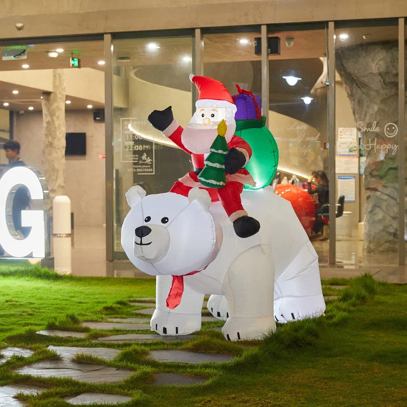 Climbing Santa Figure LED Lights Indoor Outdoor