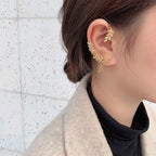 Clip Earrings Adjustable Cushioned Pads Cubic Zirconia